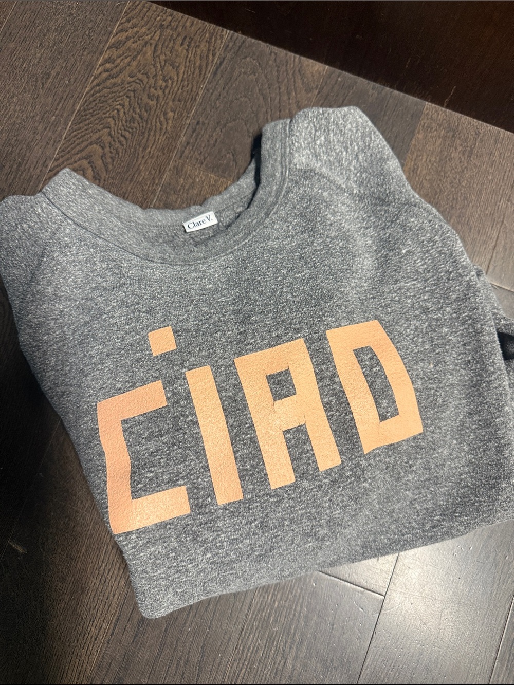 Clare V CIAO sweatshirt in size medium.